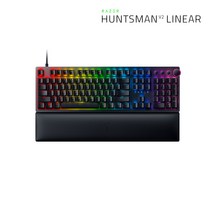 레이저 Huntsman V2 Linear US 유선키보드, RZ03-0393, 블랙, 일반형