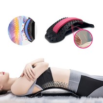 요추 인장기 허리받침대 척추 등 보호대 스트레칭 지압(등쿠션 디스크 지지대), 요추인장기