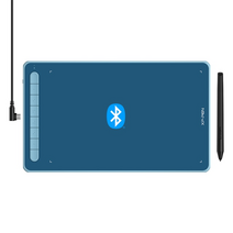 xppen deco llw 그래픽 디지털 태블릿 드로잉 펜 태블릿 무선 블루투스 v5.0 틸트 지원 배터리 프리 8192 레벨, 데코 lw-blue