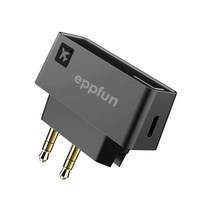 블루투스 동글 Eppfun 5.0 비행기 송신기 3.5mm 잭 오디오 어댑터 애플 에어팟 이어버드 헤드폰용 AK3046E, [01] 블루투스 v5.0, 1개