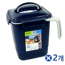 4.5L 손잡이 음식물 쓰레기통x2개 음식물처리통 욕실