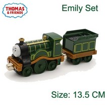 모든 토마스와 친구들 기차 트랙 세트 장난감 제임스 듀크 펫시 헨리 1:43 합금 자기 기차 캐리지 모델 아이 교육 완구, 7 에밀리 세트