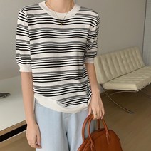 [당일출고] 여성 반팔 S095 여름단니트