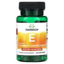 스완슨 Swanson 비타민E 180MG 400IU 소프트젤 60정