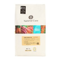 Natural Core 치킨&살몬 애견 사료 7kg, 치킨&연어, 2개