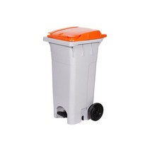 하이/PCS-120P/업소용/페달형/음식물쓰레기통/120L, 완충기, 파랑