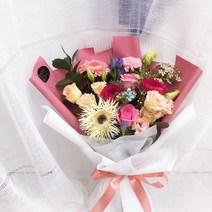 전국생화꽃다발 배달 고급꽃다발 여자친구생일선물추천 연주회꽃다발, 타입5
