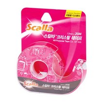 스칼라크리스탈테이프C1220D/핑크갑24개입