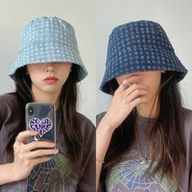 후암마켓 데님벙거지 데미지패턴 벙거지 모자 2장세트