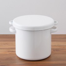 노다호로 화이트법랑 다용도 보관용기 쌀 4.5L 10L 15L
