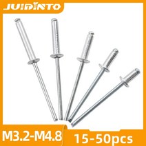 우드블라인드 암막블라인드 거실블라인드 JUIDINTO-알루미늄 블라인드 리벳 15-50 개 오픈 엔드 M3.2 M4 M
