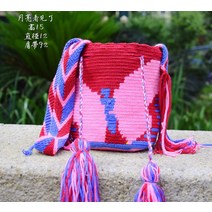 모칠라백 콜롬비아 핸드메이드 직조 백 와유 스몰 미니 버킷