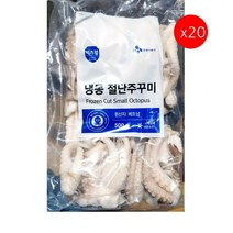[더착한푸드]절단주꾸미(FO L 500g) 20개 식자재마트 대용량 업소용 절단쭈구미 냉동수산물 주꾸미 쭈꾸미