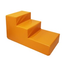 [방수계단] 까씨네 레자(인조가죽) 강아지계단/ 방수계단/1단 부터 3단E 사이즈 5종, 3단E 레자 오렌지