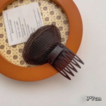 헤어 증가 패드 BB 클립 스폰지 매트 링 도구 머리핀 루트 높이 털이 쿠션, [05] Coffee 1pair