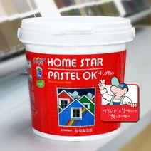 홈스타파스텔 반광 1L 방문가구페인트 실크벽지 몰딩페인트, 체리핑크반광