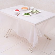 일회용비닐테이블커버 비닐테이블보 예식장식탁보 일회용 식탁 커버 행사장 테이블 비닐 테이블보