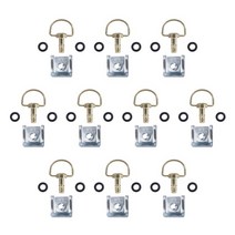 [해외]오토바이 페어링 패스너 퀵 릴리스 D-RING 14 턴 리벳 10 세트 레이싱, 협력사, 금