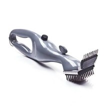 아타고그리들 캠핑무쇠 코팅숯불 그릴 화덕 볼케이노 솥뚜껑 불판 바베큐 청소 브러시 ​​휴대용 바베큐 스팀 청소 도구 스팀 또는 가스 액세서리 바베큐 도구 클리너 주방, 회색