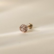 쥬넬 14K 컬러 큐빅 볼 미러볼 피어싱