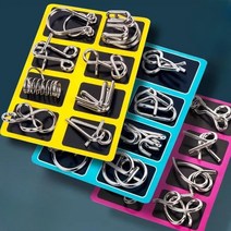 치매예방게임 지혜의고리 론지퍼즐잠금해제 고리풀기, 25종세트[A+B+C+나인링크]