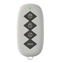스마트홈 무선 원격 리모콘 2pcs 늑대 가드 433MHz 무선 방수 RF 4 키 원격 제어 Keyfobs GSM 와이파이 홈, 한개옵션0