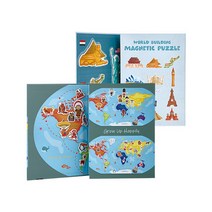 [블록퍼즐] 자석퍼즐 세계2종(2446set)→(자석퍼즐세계랜드마크+자석퍼즐세계지도), 상세페이지 참조