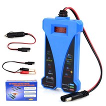 딥사이클 자동차 배터리 car battery tester 12v digital 6 조명, 파란색 배터리 테스터