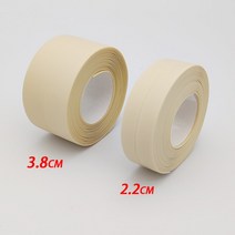 접착제 몰딩 실리콘 3.2M 방수 씰링 테이프 욕실 스트립 샤워 싱크 PVC 자기 접착 실란트 벽 스티커, 01 2.2cm, 06 Beige