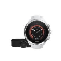 SUUNTO (순트) SUUNTO9 BARO (순트 9 바로) 광학식 심박 측정 GPS 기압 고도 속도 거리 측정 네비게이션 [일본 정규품 메이커 보증] SS050090000 화이트 + HR 벨트 세트
