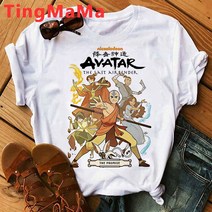 아바타 물의길 피규어 용품 아바타 The Last Airbender T 셔츠 여성 Appa Tshirt Funny atar Graphic Te, 07 87183_02 XS