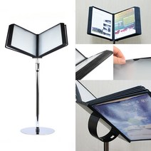 메뉴판 레스토랑메뉴북 메뉴판거치대 원형받침 조립 스탠드 메뉴북