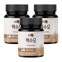 쁘띠톡 백수오 백하수오 60정 1개월분 (3+1)(7+3), 3통
