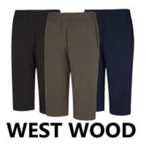 웨스트우드 WESTWOOD 신축성이 우수한 7부 우븐 절개 밴드 팬츠 WM2MSPBQ835