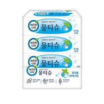 깨끗한나라 물티슈 휴대 30매 4입, 없음, 단품없음, 상품선택