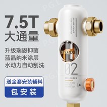 흙 필터 지하수 농막 농업용 녹물제거 석회수, X1-1화이트(7.5T)도어투도어설치