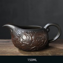 은주전자 보라색 도자기 주전자 차 컵 다도 액세서리 쿵푸 세트 순수 퓨어, 21 Tea Bowl 02