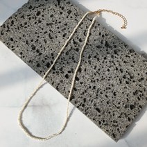 2mm 천연담수진주 네크리스 진주목걸이 못난이진주