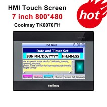 CNC컨트롤러 밀링 머신 제어시스템 Coolmay tk6070fh hmi 터치 스크린 7 인치 800480 터치 패널 새로운 휴먼 인터페이스 8 축 cnc hmi plc, 01 TK6070FH