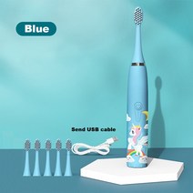 전동칫솔 구강세정기 Xiaomi-어린이 만화 패턴 초음파 전동 칫솔 교체형 헤드 포함, [01] HYX111-1