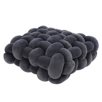 couyor 쇼파쿠션 실내 ins 북유럽 쇼파방석 솔리드 퀼트 사각 위빙 쿠션, 짙은 회색