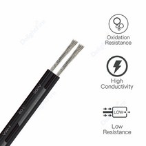 0.2~12mm 철사 반생이 와이어 스텐철사 5-100m 2 핀 전기 전선 222018 awg 스피커 용 연장 케이블 오디오 led 스트립 조명 태양 전지 패널 램프 전구, 검은색, 22awg, 30m