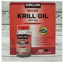 커클랜드 크릴오일 500mg 160정 아스타잔틴 오메가3, 1개