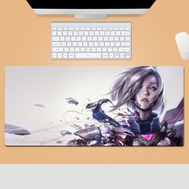 KDA 리그 오브 레전드 마우스 장패드 게임 주변 마우스패드 라지 사이즈 내오염성 견디다 창의 기념 선물, 900*400*4mm, 패턴-23