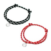 스타일썸 스마일 남자 여자 커플 매듭 끈 실 팔찌