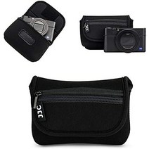 jjc 컴팩트 카메라 케이스 여행용 파우치 캐논 g7x g9x g5x sx740 sx730 sx620 sony zv-1 zv1 zv-1f zv1f rx100 vii vi va, 검은색