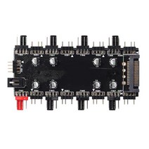 ASUS MSI GIGABYTE ASRock 마더 보드용 1 ~ 8 멀티 웨이 스플리터 RGB PWM 허브 디밍 온도 제어 어댑터 569726, CHINA _5V 3Pin