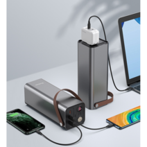 Yoobao 220V 보조배터리 캠핑용 파워뱅크 42000mAh/고속충전, 그레이