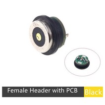 패널 마운트 마그네틱 포고 핀 커넥터 방수 IP67 전원 충전 3A 원형 강한 힘 8.5mm 직경 1 3 5 20 50 200 PCs, [08] Female PCB 1 pc, [06] 200pcs