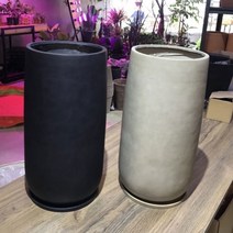 뿌리긴나무 FRP 원통 키큰화분 24x50cm 애완식물 주택